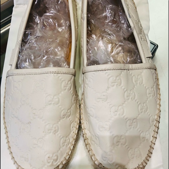 Gucci flat espadrilles. Tone on tone cream. - Picture 2 of 3